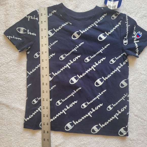 NWT Kids Champion SS tee Sz 5 Navy Blue - Picture 2 of 5